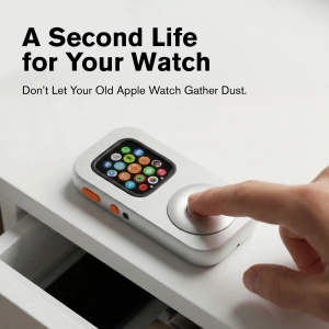 Capa de Alumínio RePod para Apple Watch Série S10S11 Transforme o Relógio em um Reprodutor de Música Retrô Capa