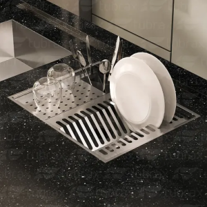 Canal Organizador Cozinha Calha Inox 304 Úmida 3 Módulos 50x40 - Tubrax