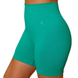 Shorts Fitness Benévola Poliamida Academia Sem Costura Leg Legging Sem Transparência Treino Corrida