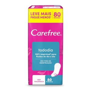 Protetor Diário Carefree Todo Dia, 80 Unidades