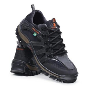 Tênis Adventure Trekking Masculino Reforçado Confortável Palmilha Laranja