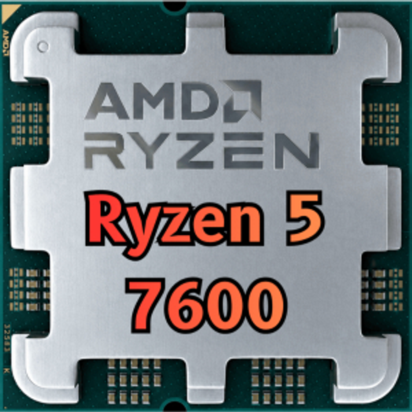 Processador Amd Ryzen 5 7600, 3.8GHz (5.1GHz Max Turbo), Cache 38Mb, 6 Núcleos, 12 Threads, Am5, Com Vídeo Integrado