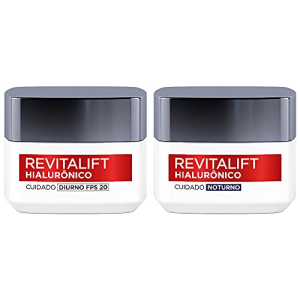 Kit Hidratante Facial L'Oréal Paris Revitalift Hialurônico Diurno FPS 20 + Noturno 49g
