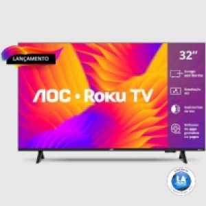 Smart TV 32 Polegadas HD 32S515578G Roku TV AOC