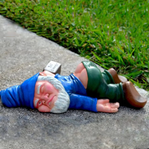 Gnomos de Jardim Bêbados de 15cm Estátuas Engraçadas de Resina para Decoração de Casa Ornamentos Divertidos