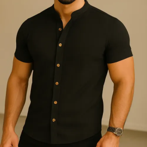 Camisa Manga Curta Gola Padre