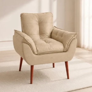 Poltrona Decorativa Para Sala Quarto Recepção Opala