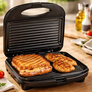Sanduicheira Elétrica Antiaderente Grill 750w Preto 110220v Preto 220v