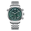 Imagem da oferta Relógio Poedagar 960 Masculino Verde Prateado Aço Inoxidável Prova D'Água!