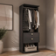 Imagem da oferta Closet Aberto 2 Gavetas Alasca Carraro (Preto Touch)