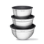 Imagem da oferta Conjunto de 3 Bowls Bumper em Inox com Tampa Hermética Kit Tigelas Multiuso Cozinha - Bumper Magazine