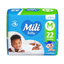 Imagem da oferta Fralda Mili Ultra Seca Jumbinho M com 22 Unidades