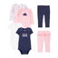Imagem da oferta Conjunto Longo 6 Peças Calça e Body Carter's Multicor