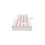 Imagem da oferta Teclado Mecânico Gamer Hyrax Thunder Pro Switch Huano Vermelho,LED Vermelho Layout 65% USB-C ABNT2 Branco - HCK65W-RED