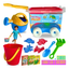 Imagem da oferta Kit Baldinho Praia Com Carrinho 9 Peças Brinquedo Infantil Criança Brincar na Areia Atacarejo Kids