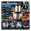 Imagem da oferta Multiprocessador Elétrico 2l 400w Inox Triturador Moedor Picador De Alimentos Para Carne Legumes Alho Temperos Cozinha Hardline