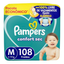 Imagem da oferta Fralda Pampers Confort Sec M com 108