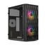 Imagem da oferta Gabinete Gamer TGT Jester V2 Rainbow Mini-Tower Lateral de Acrilico c2 Fans, Preto TGT-JSRV2-BKGF02