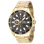 Imagem da oferta Invicta Relógio masculino de quartzo Pro Diver de aço inoxidável - 46 mm Pretodourado pulseira