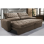 Imagem da oferta Sofá Retrátil e Reclinável 3,15m Molas Ensacadas Cama inBox Spazus Velusoft