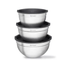 Imagem da oferta Conjunto de 3 Bowls Bumper em Inox com Tampa Hermética Kit Tigelas Multiuso Cozinha