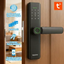 Imagem da oferta Fechadura Eletronica Digital Com Biometria Senha Cartão Ic E Tuya App Bluetooth LAZO