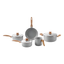 Imagem da oferta Conjunto de 5 panelas gris brinox ceramic life easy cinza
