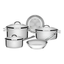 Imagem da oferta Jogo Panelas 5 Peças Aço Inox Fundo Triplo Solar 65510780 Tramontina