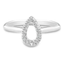 Imagem da oferta Anel Life Astro Gota Em Prata 925 Com Pedras Incolores 14