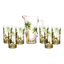 Imagem da oferta Conjunto Jarra Com 6 Copos Cristal Palm Tree Handpaint Wolff