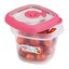 Imagem da oferta Sanremo - Pote Hermético Plástico Quadrado De 450ml, Linha Flor