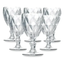Imagem da oferta Conjunto de Taças de Vidro 340ml Diamond Line - 6 Peças Transparente
