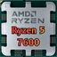 Imagem da oferta Processador AMD Ryzen 5 7600 3.8GHz (5.1GHz Max Turbo) Cache 38 MB 6 Núcleos 12 Thr