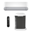 Imagem da oferta Ar-condicionado Split Inverter 9000 Btus Electrolux Color Adapt Com Wi-fi Só Frio Yi09fye09f 220v