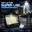 Imagem da oferta Kit 2 Refletor Super Led 400w Ip67 Holofote Bivolt Prova D'água Branco Frio 6500k Preto