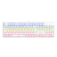 Imagem da oferta Teclado Mecânico T-dagger Rebel Rainbow Branco Switch