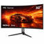 Imagem da oferta Monitor Gamer HQ Ultra 32" Curvo 1ms, 180Hz, Quad HD (QHD) - 2560x1440, AMD FreeSync, HDMI, DP, HQ32C180