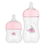 Imagem da oferta Kit 2 Mamadeiras Buba Easy Flow 120ml E 270ml Elefante Rosa
