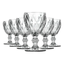 Imagem da oferta Jogo de tacas bela flor 6 unidades vidro diamond 330ml