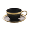 Imagem da oferta WOLFF - Xícara de Chá De Porcelana Dubai Preto e Dourado 200ml