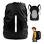 Imagem da oferta Capa Para Mochila De Chuva Refletiva Impermeável Protetora Para Motoboy Mala Anti Poeira Ajustável Amidila Cor Preto