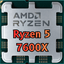 Imagem da oferta Processador AMD Ryzen 5 7600X 4.7GHz (5.3GHz Max Turbo) Cache 38 MB 6 Núcleos 12 Th