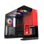 Imagem da oferta Redragon Gabinete Gamer Eternal Pro Mid Tower Aço E Vidro Temperado Sem Fans C Tela Lcd Atx Preto E Vermelho - Ca-613br