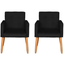Imagem da oferta Kit 2 Poltronas Cadeira Decorativa para Sala de estar Cadeiras para Recepção Manicure Escritório Sala De Espera (PRET