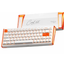 Imagem da oferta Teclado Gamer Magnético 8000hz Rapid Trigger 0,01mm Hot Swap Switch Shadow Blade Cool68 Led Rgb Dareu Blazing Orange