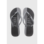 Imagem da oferta Chinelo Feminino Colcci Logo Estampado Preto e Cinza