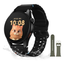 Imagem da oferta Smartwatch Aurafit G12, Gps, Resistência À Água 3atm, Preto Preto Mesh Verde-militarpreto