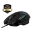Imagem da oferta Mouse Gamer Com Fio Logitech G502 Hero RGB Lightsync 11 Botões Programáveis Sensor Hero 25k Ajustes De Peso Preto