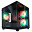 Imagem da oferta Gabinete Gamer Preto GB1784 Micro ATXITX com 3 Fans
