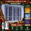 Imagem da oferta Pisca Cortina 300 LEDs 3x3m USB 8 Modos